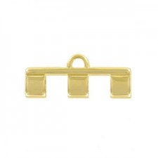 Cymbal ™ DQ metal ending Piperi III for Tila beads - Gold